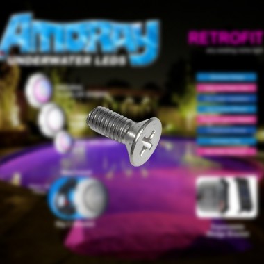 10-32x1/2 Flat philips Machine Screw 316