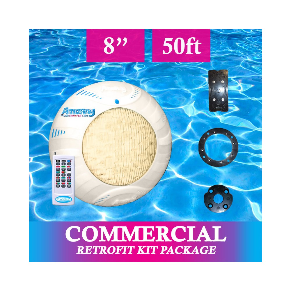 Amoray 8" Retrofit Light Kit (Commercial Warm White) 50ft